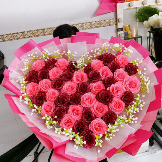 Hoa hồng sáp mix theo yêu cầu - Hoa sáp Bến Lức 